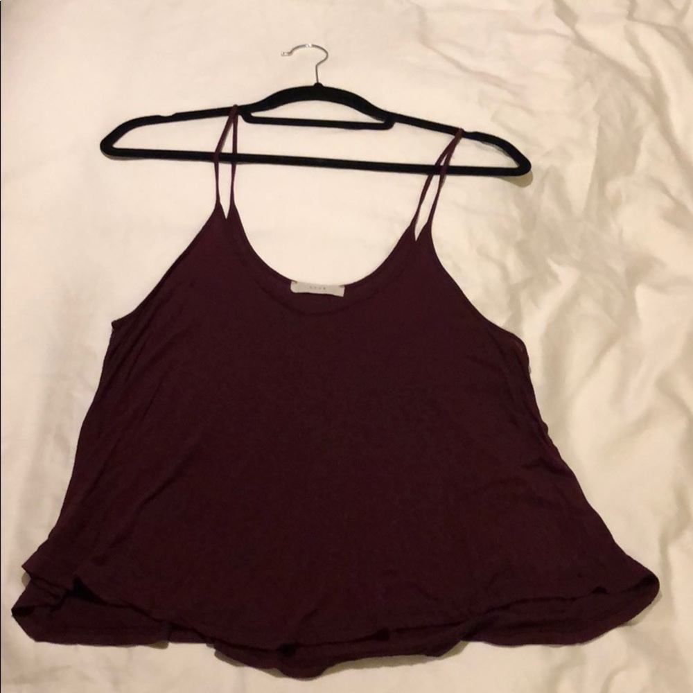 lush maroon tank top from Nordstrom’s